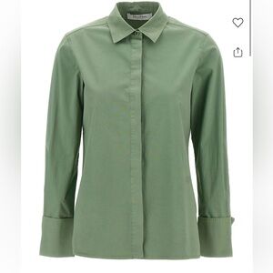 MaxMara Olive Button Down Shirt
